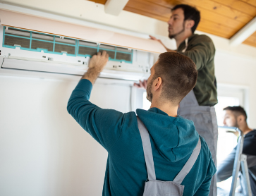 Professional heating technician